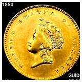 1854 Rare Gold Dollar