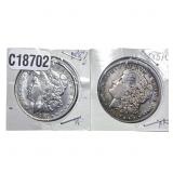 [2 Coins] 1887 Morgan Silver Dollar