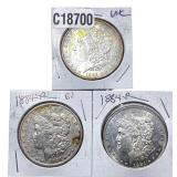[3 Coins] 1884 Morgan Silver Dollar