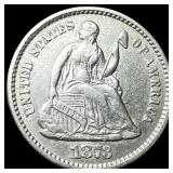 1873 Seated Liberty Half Dime CLOSELY UNCIRCULATED