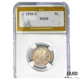 1938-D Buffalo Nickel PGA MS68