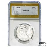 1946 Walking Liberty Half Dollar PGA MS66+