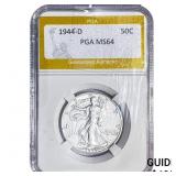 1944-D Walking Liberty Half Dollar PGA MS64