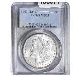 1900-O/CC Morgan Silver Dollar PCGS MS63