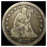 1877-S Silver Seated Liberty Quarter LIGHTLY CIRCU