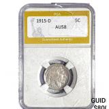 1915-D Buffalo Nickel PGA AU58