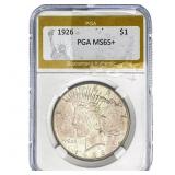 1926 Silver Peace Dollar PGA MS65+