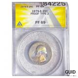 1979-S Washington Silver Quarter ANACS PF69 Type 2