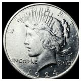 1924 Silver Peace Dollar UNCIRCULATED