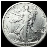 1916 Walking Liberty Half Dollar CHOICE AU