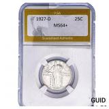 1927-D Standing Liberty Quarter PGA MS64+