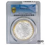 1887 Morgan Silver Dollar PCGS MS67