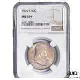 1949-S Franklin Half Dollar NGC MS66+