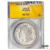 1921 Morgan Silver Dollar ANACS AU50