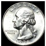 1936-D Silver Washington Quarter UNCIRCULATED