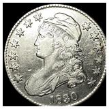1830 Capped Bust Half Dollar NEARLY UNCIRCULATED