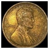 1909-S Lincoln Wheat Cent NEARLY UNCIRCULATED