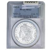 1885-S Morgan Silver Dollar PCGS MS63