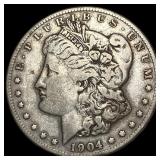 1904-S Silver Morgan Dollar LIGHTLY CIRCULATED