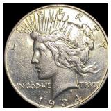 1934 Peace Silver Dollar CLOSELY UNCIRCULATED