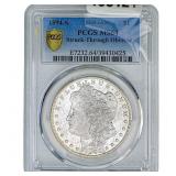 1897-S Morgan Silver Dollar PCGS MS64 Mint Error