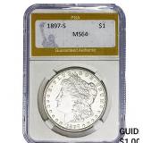 1897-S Morgan Silver Dollar PGA MS64