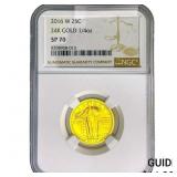 2016-W 1/4oz Gold Standing Liberty Quarter NGC SP7