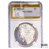 1883-CC Morgan Silver Dollar PGA MS64