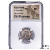 Roman Empire Diocletian 286-310 Bi Aurelianianus