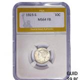 1923-S Mercury Silver Dime PGA MS64 FB