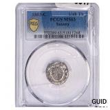 1803 Saxony Silver 1/48th Thaler PCGS MS63