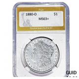 1880-O Morgan Silver Dollar PGA MS63+
