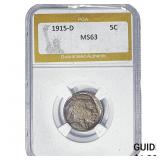 1915-D Buffalo Nickel PGA MS63