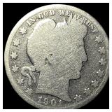 1901 Barber Silver Half Dollar NICELY CIRCULATED