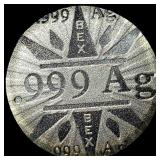 1992 Silver Round Discovery of America .999 Ag UNC