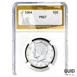 1964 Kennedy Half Dollar PGA PR67