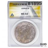 1926-D Morgan Silver Dollar ANACS MS62