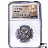 1783-Mo Colonial Spain Shipwreck El Cazador Silver