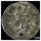 Colonial Spain Silver 8 Reales Punchmarked NEARLY