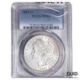 1881-O Morgan Silver Dollar PCGS MS63