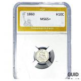 1860 Seated Liberty Half Dime PGA MS65+