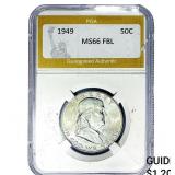 1949 Franklin Half Dollar PGA MS66 FBL