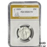 1929 Standing Liberty Quarter PGA MS65 FH