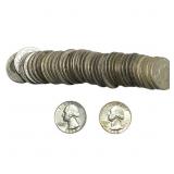 Roll of 40 Silver Washington 25C