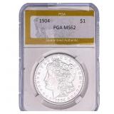 1904 Morgan Silver Dollar PGA MS62