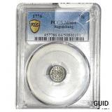 1776 Regensburg Silvered 1 Pfennig PCGS MS64