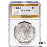 1881-S Morgan Silver Dollar PGA MS66