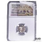 Roman Empire Vespasian 69-79 AD Silver Denarius N