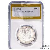 1916 Walking Liberty Half Dollar PGA MS65+