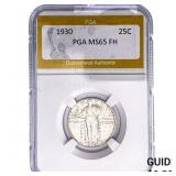 1930 Standing Liberty Quarter PGA MS65 FH